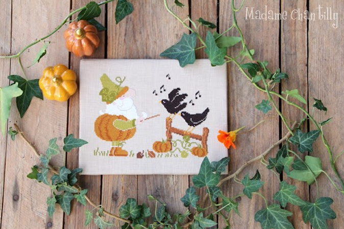 Pumpkin Serenade - Madam Chantilly - Cross Stitch Pattern