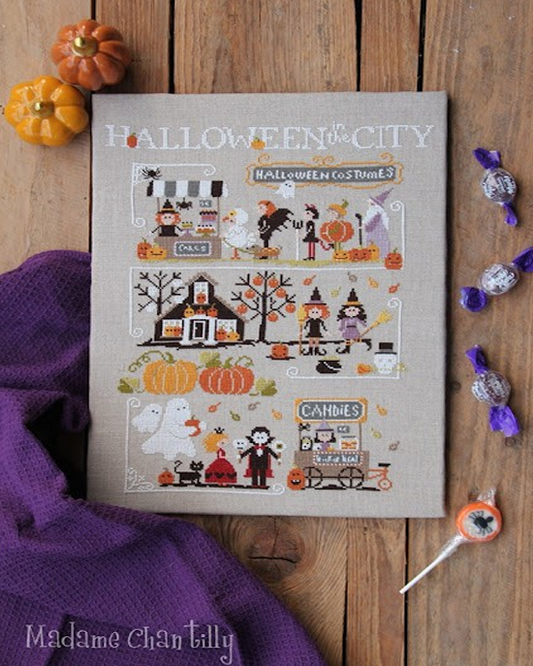 Halloween in the City - Madam Chantilly - Cross Stitch Pattern