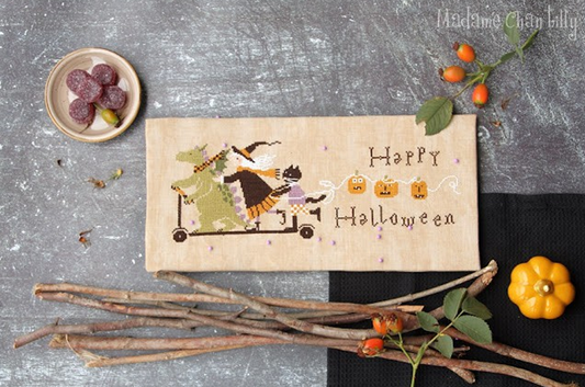 Halloween Scooter - Madam Chantilly - Cross Stitch Pattern