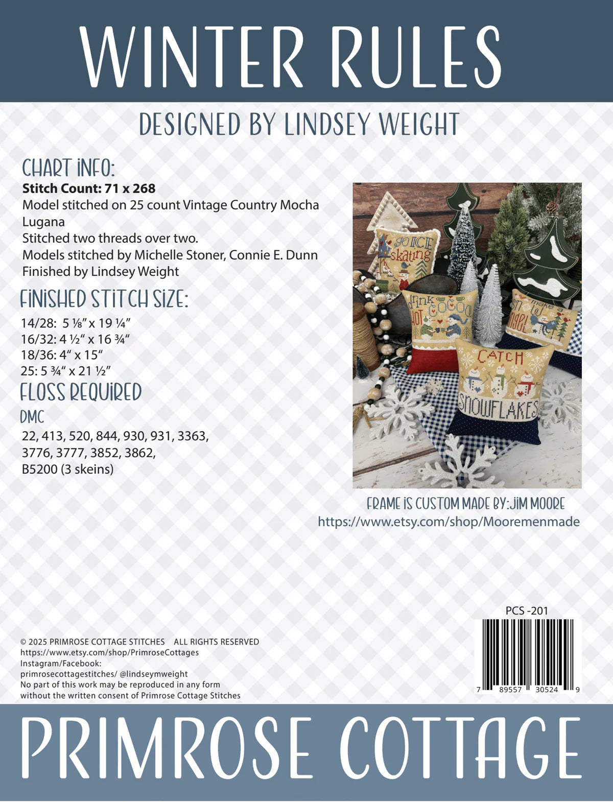 Winter Rules - Primrose Cottage Stitches - Cross Stitch Pattern