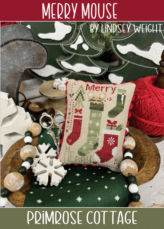 Merry Mouse - Primrose Cottage Stitches - Cross Stitch Pattern