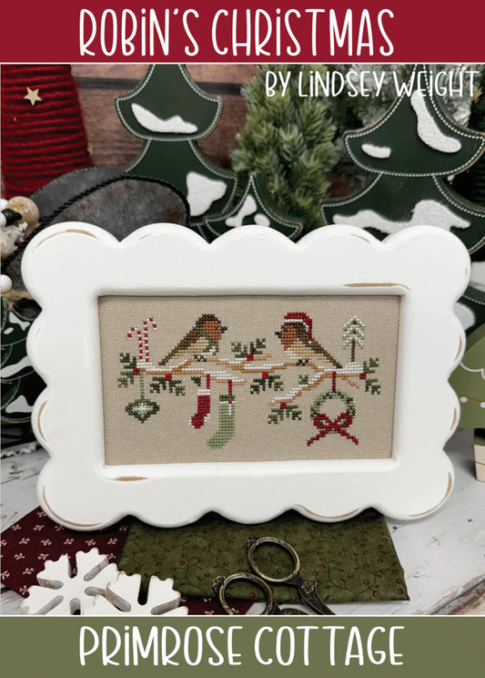 Robin's Christmas - Primrose Cottage Stitches - Cross Stitch Pattern