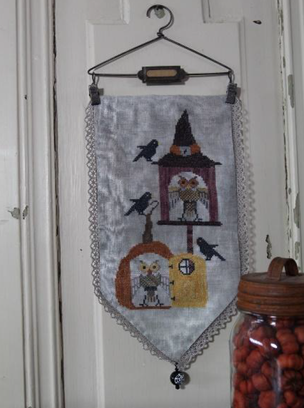 PREORDER Whooo's There - Thistles - Cross Stitch Pattern