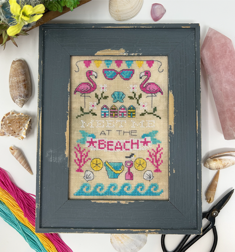 PREORDER Meet Me at the Beach - Tiny Modernist - Cross Stitch Pattern