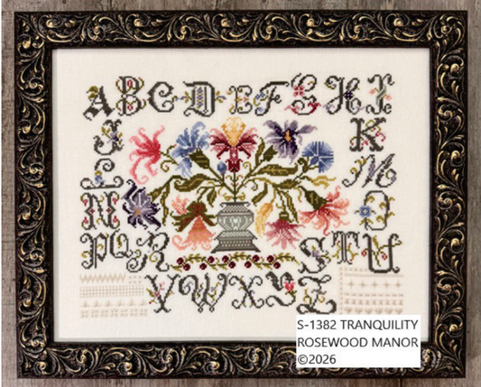Tranquilty - Rosewood Manor -  Cross Stitch Pattern