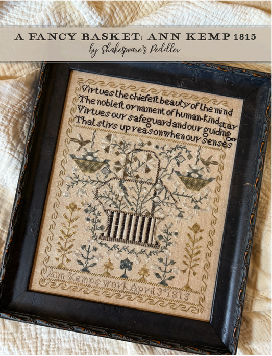 A Fancy Basket - Shakespeares Peddler - Cross Stitch Pattern