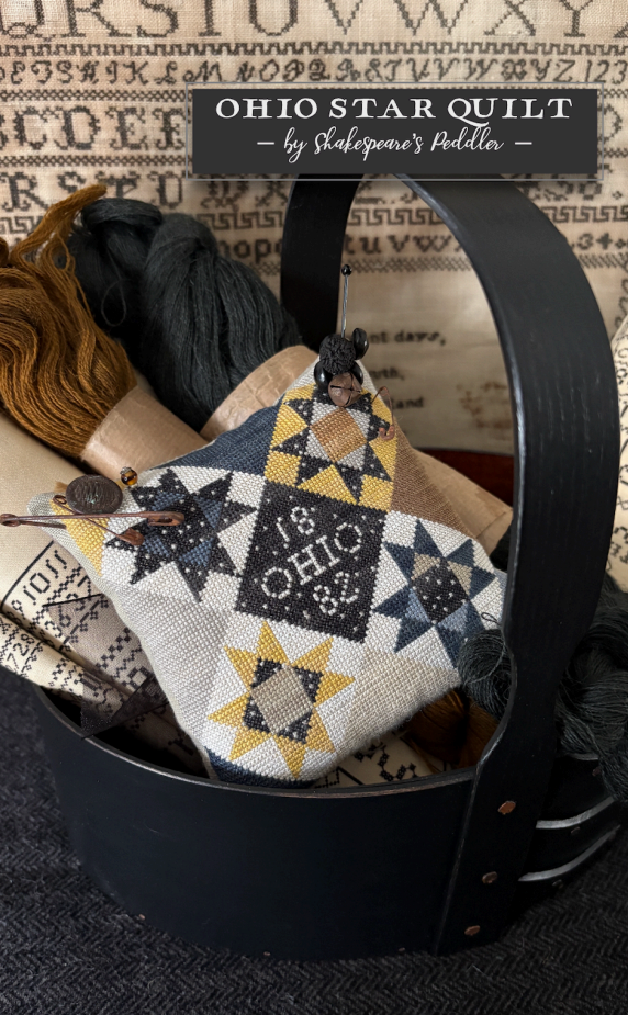 Ohio Star Quilt  - Shakespeares Peddler - Cross Stitch Pattern