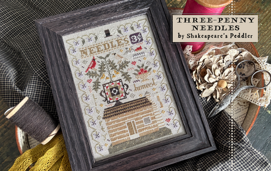 PREORDER Three Penny Needles - Shakespeares Peddler - Cross Stitch Pattern