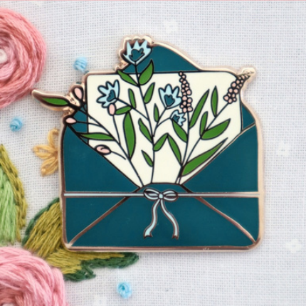 PREORDER GARDEN GREETINGS NEEDLE MINDER - Flamingo Toes, Cross Stitch Patterns, The Crafty Grimalkin - A Cross Stitch Store