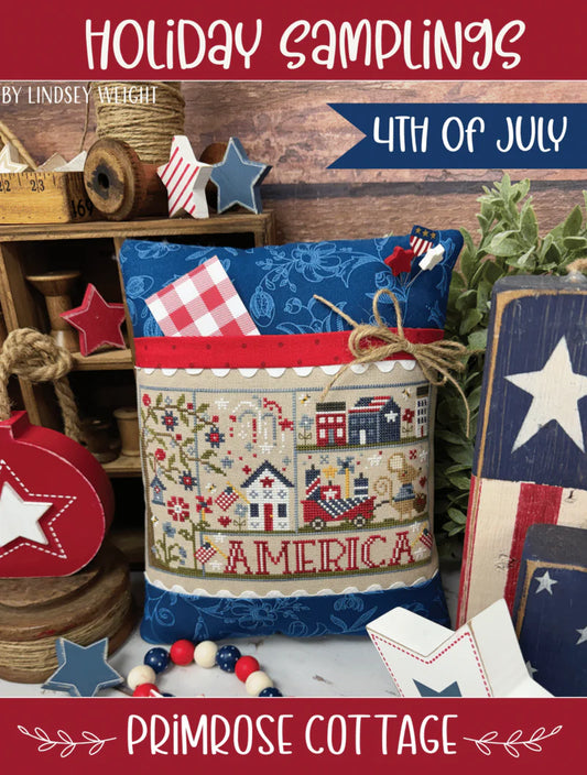 Holiday Samplings 4th of July - Primrose Cottage Stitches - Cross Stitch Pattern