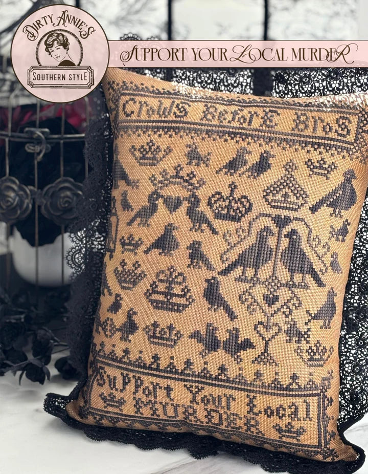 Support your Local Murder - Dirty Annie's - Cross Stitch Pattern