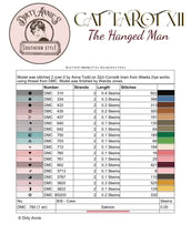 Cat Tarot XII The Hanged Man - Dirty Annie's - Cross Stitch Pattern