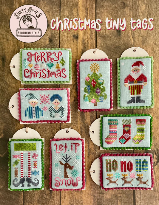 Christmas Tiny Tags - Dirty Annie's - Cross Stitch Pattern