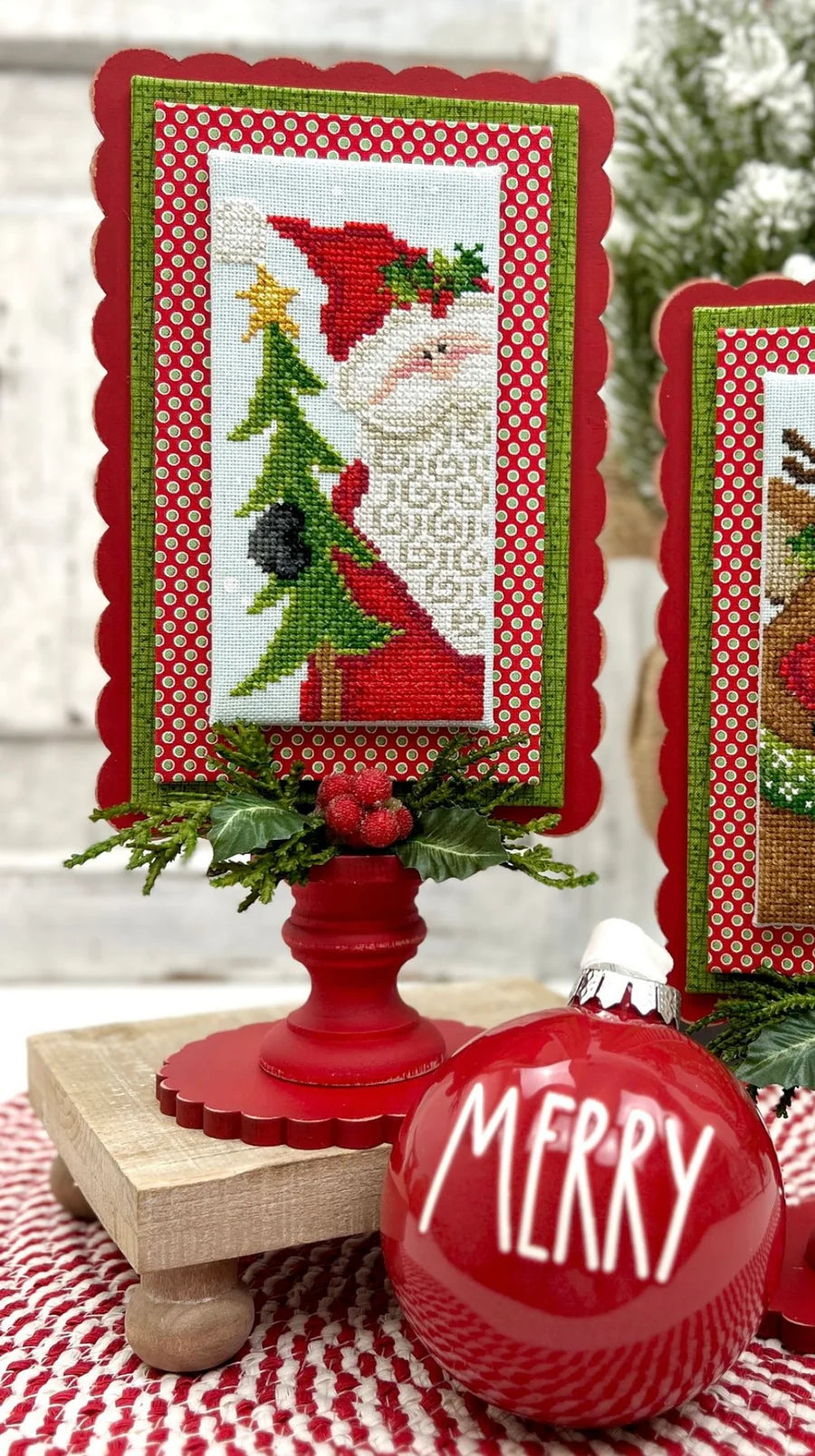 Santa and Rudolph - Dirty Annie's - Cross Stitch Pattern