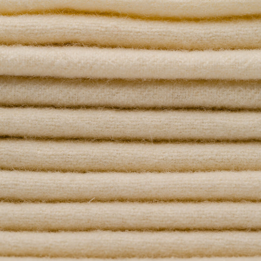 Snow Cream Solid Wool Fabric - Weeks Dye Works