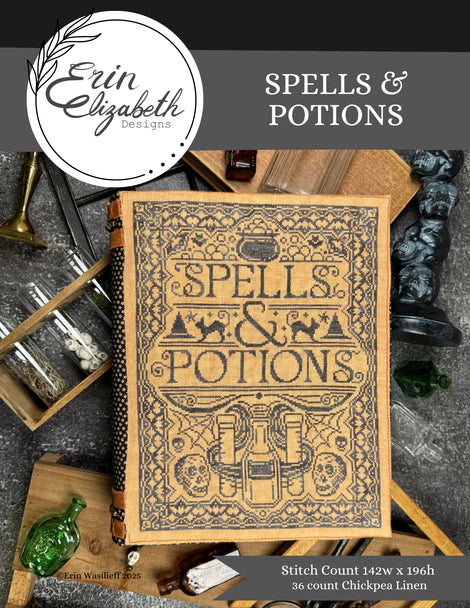 Spells & Potions - Erin Elizabeth - Cross Stitch Pattern
