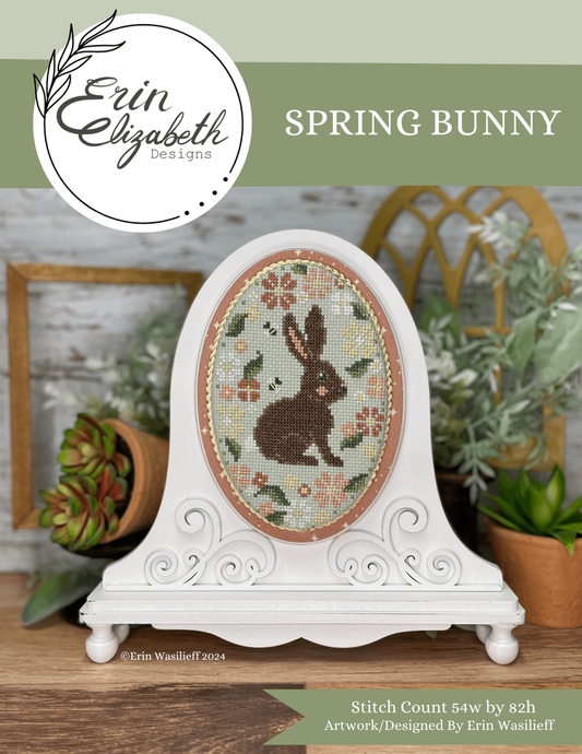 Spring Bunny - Erin Elizabeth Designs - Cross Stitch Pattern