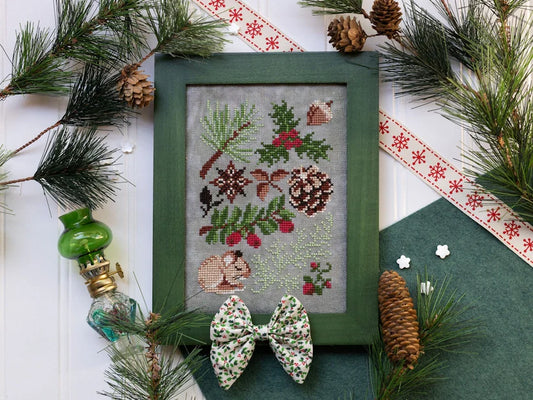 Longest Night Nature Walk - Sprouting Lupine - Cross Stitch Pattern