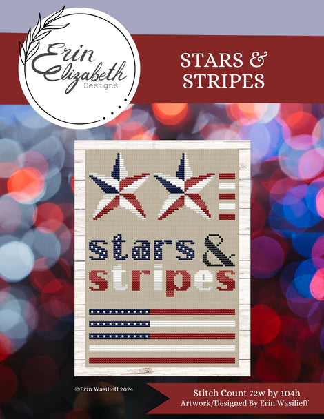 Stars & Stripes - Erin Elizabeth Designs - Cross Stitch Pattern