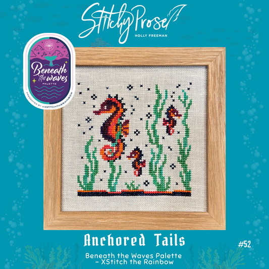 Anchored Tails - Stitchy Prose -  Cross Stitch Pattern