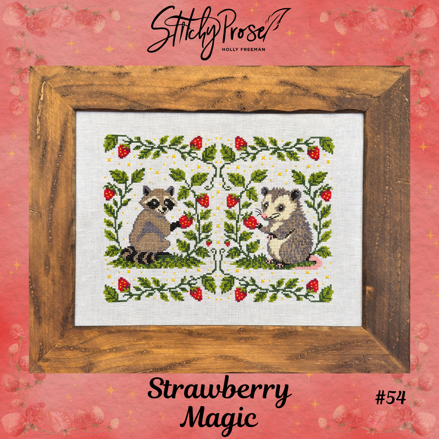 Strawberry Magic - Stitchy Prose -  Cross Stitch Pattern