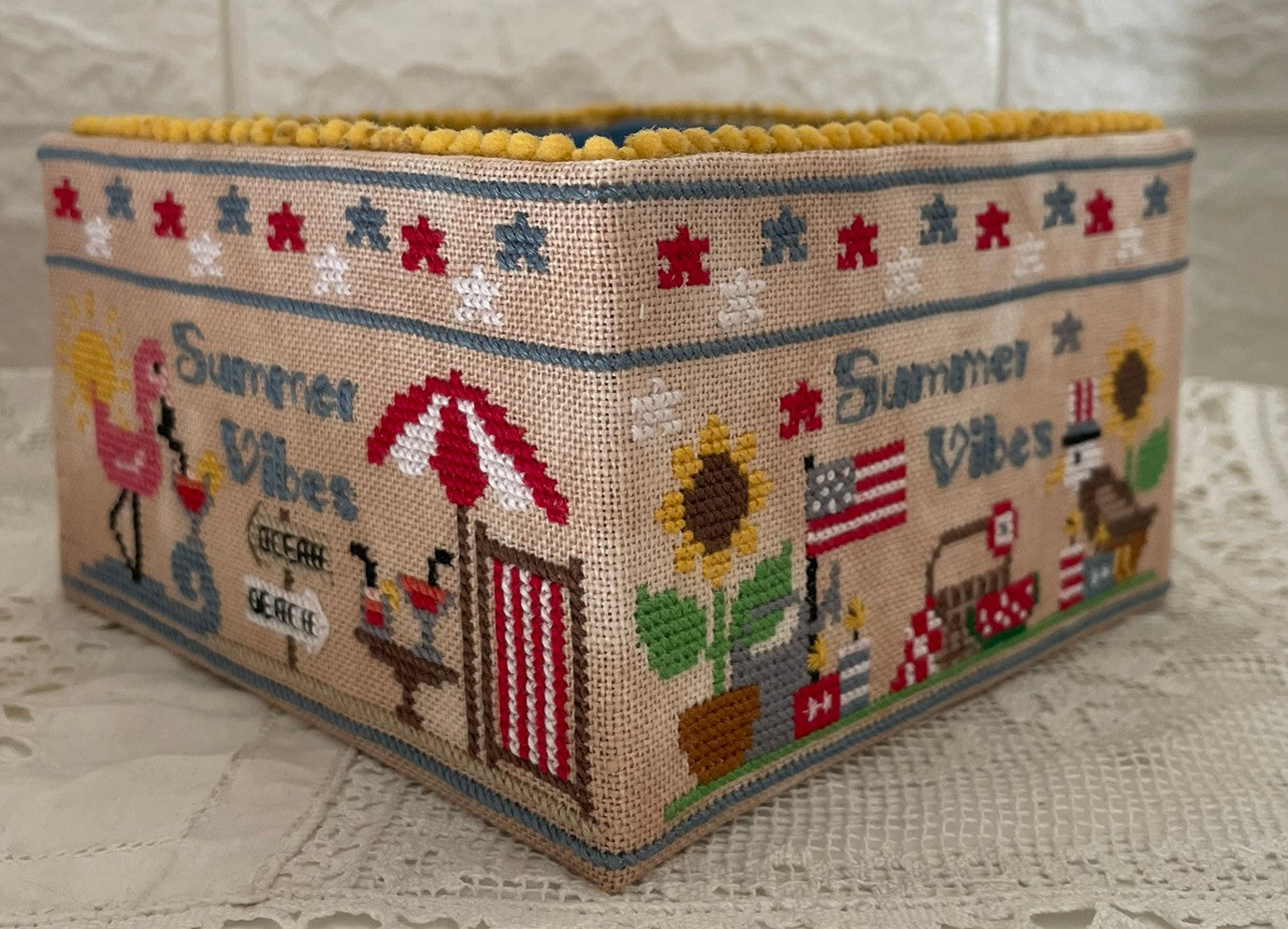 Summer Vibes basket - Mani Di Donna - Cross Stitch Pattern