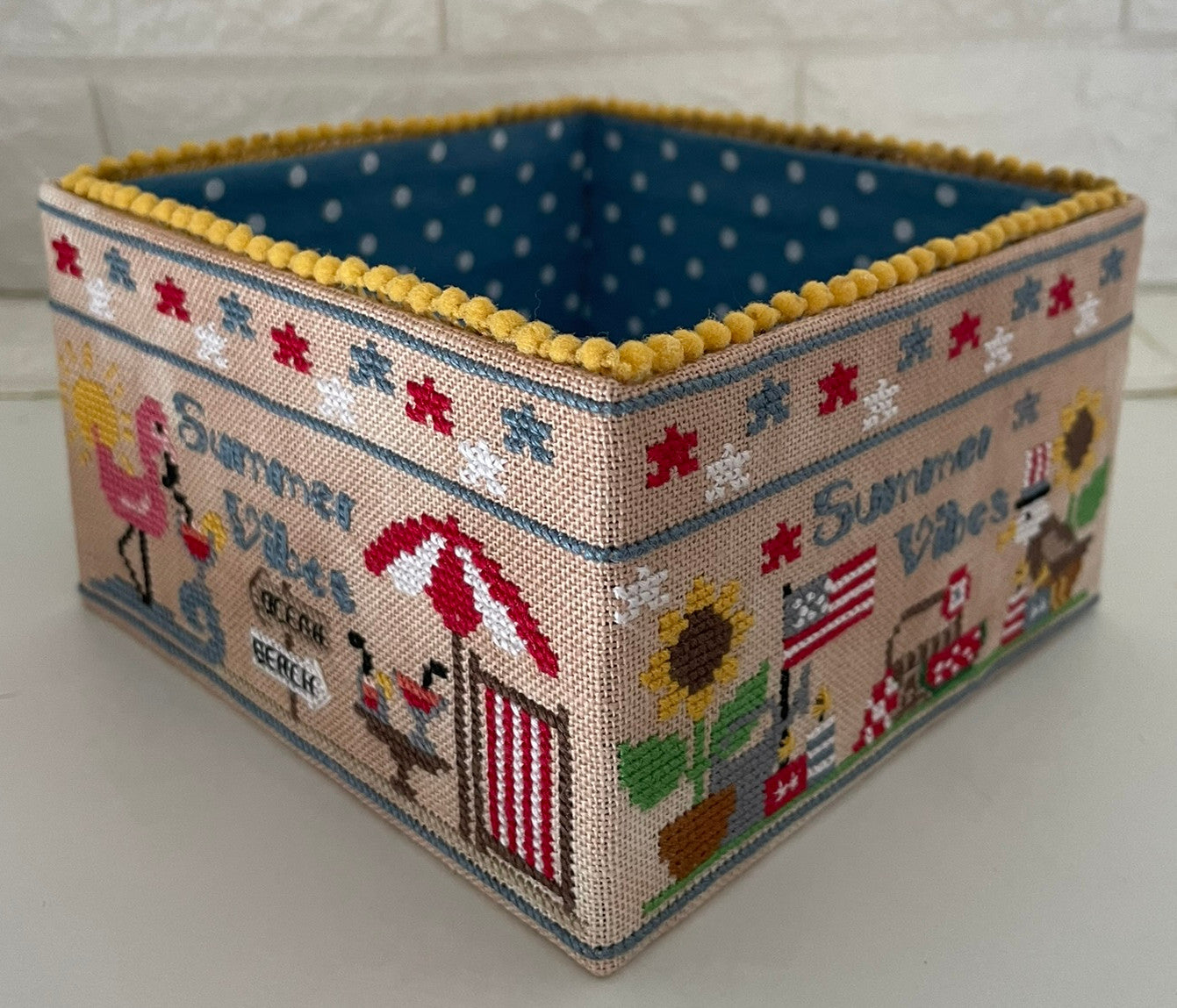 Summer Vibes basket - Mani Di Donna - Cross Stitch Pattern