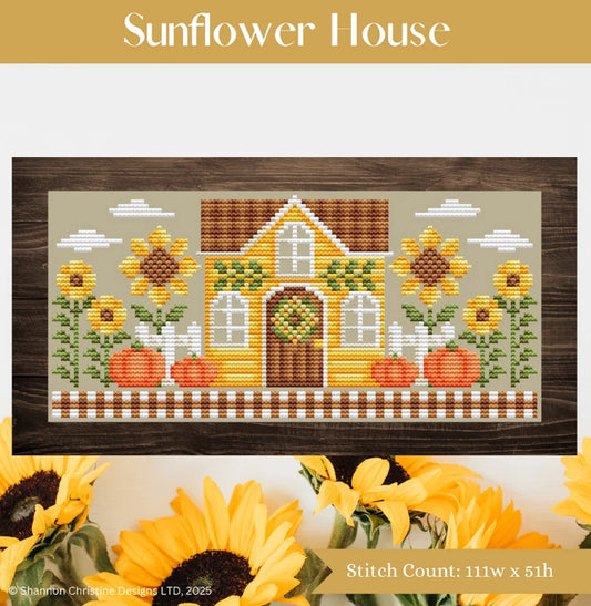 PREORDER Sunflower House - Shannon Christine - Cross Stitch Pattern
