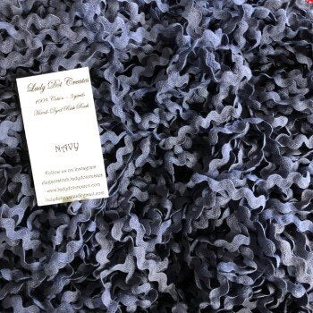Navy Rick Rack - Lady Dots Creates Finishing Trims