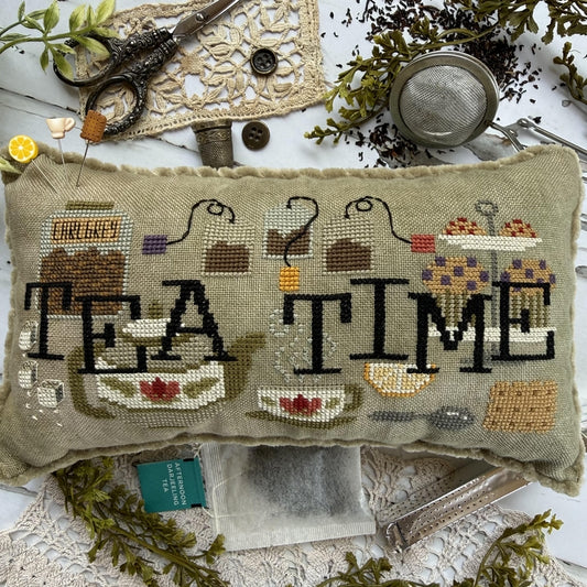 PREORDER When I Think of Tea Time - Puntini Puntini - Cross Stitch Pattern