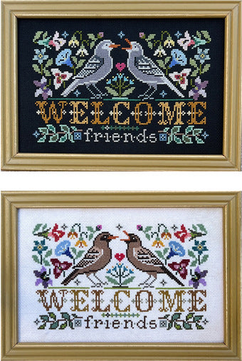 Wildflower Welcome - Tellin Emblem - Cross Stitch Pattern, The Crafty Grimalkin - A Cross Stitch Store