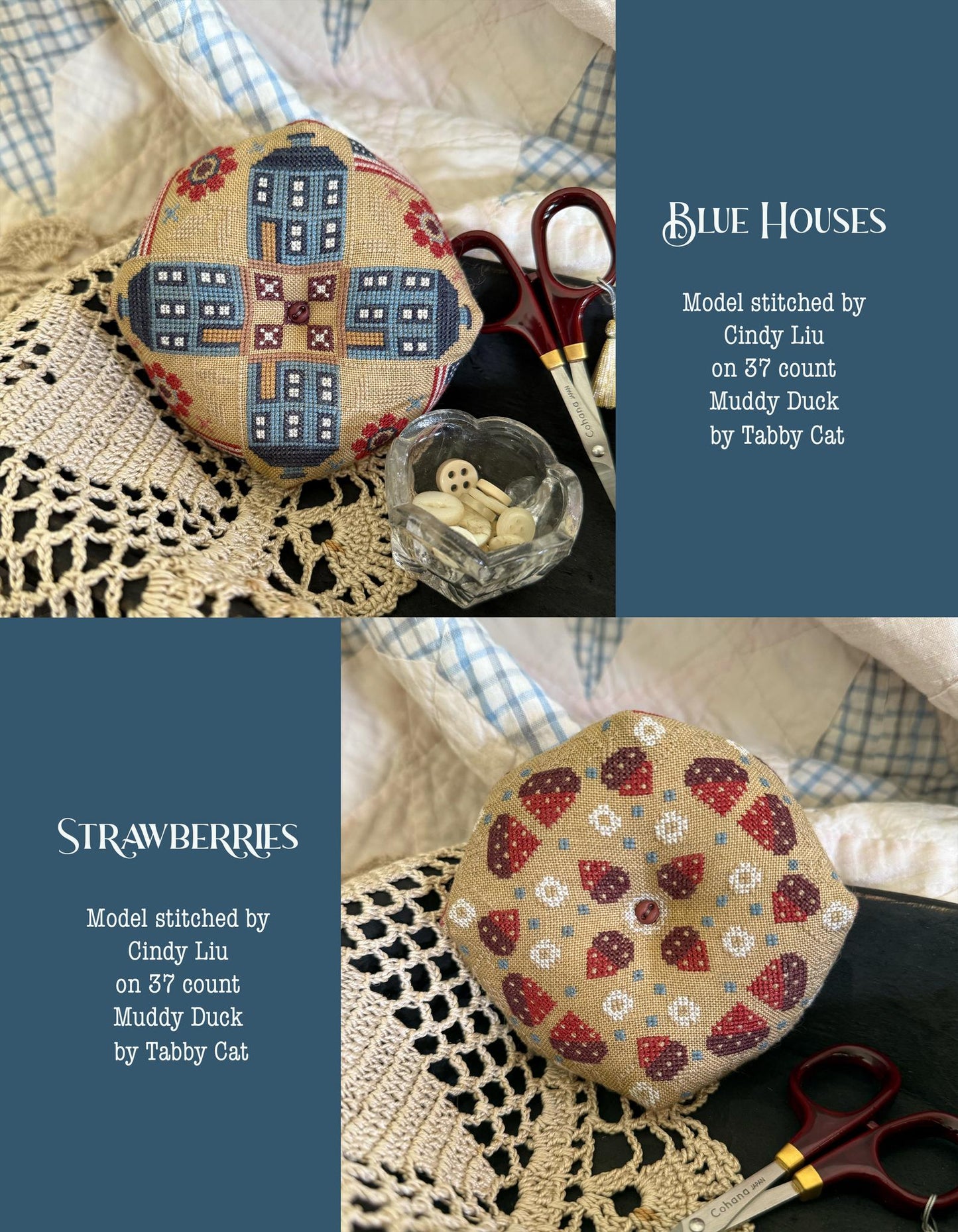 Land That I Love Biscornu Book - Teresa Kogut - Cross Stitch Pattern