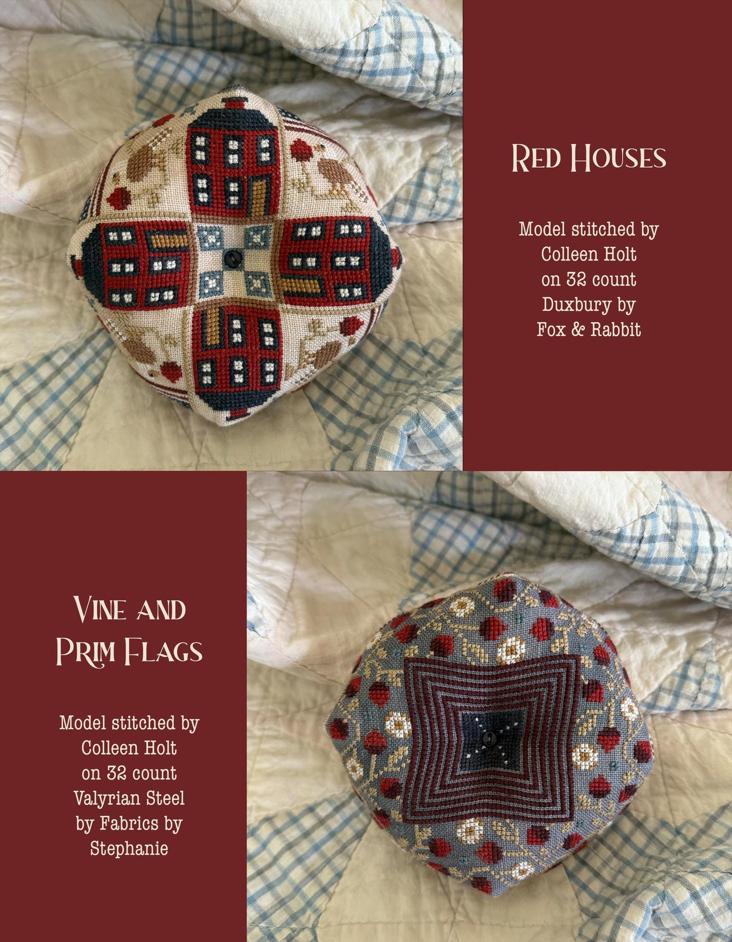 Land That I Love Biscornu Book - Teresa Kogut - Cross Stitch Pattern