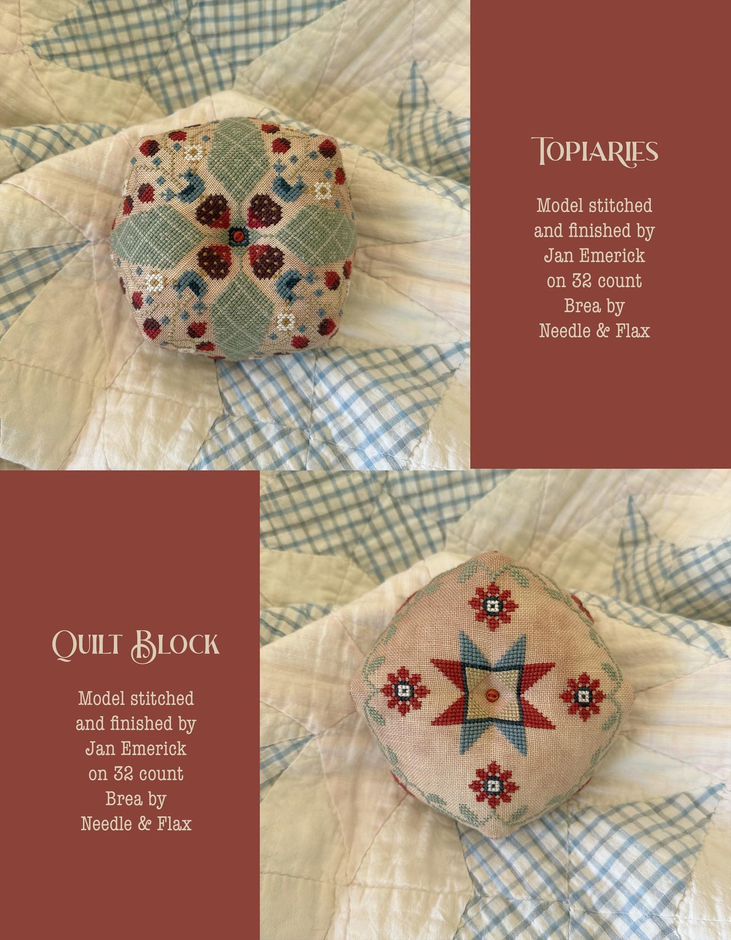 Land That I Love Biscornu Book - Teresa Kogut - Cross Stitch Pattern