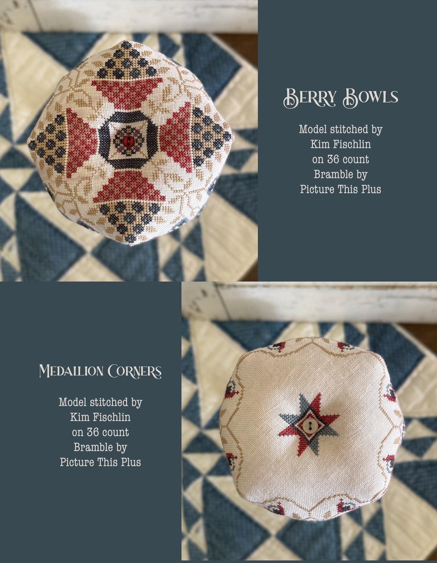 Land That I Love Biscornu Book - Teresa Kogut - Cross Stitch Pattern