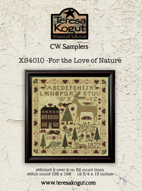 For the Love of Nature - Teresa Kogut - Cross Stitch Pattern, Needlecraft Patterns, The Crafty Grimalkin - A Cross Stitch Store
