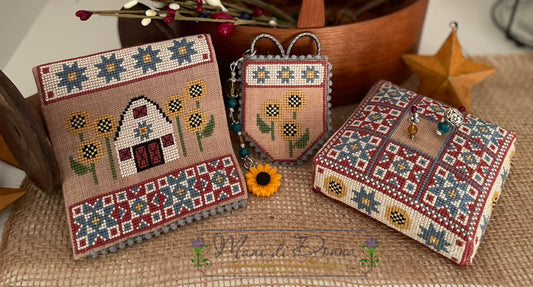 The Barn in the Sun Sewing Set - Mani di Dona - Cross Stitch Pattern