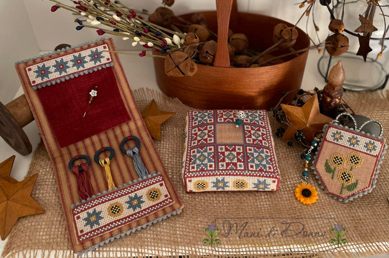 The Barn in the Sun Sewing Set - Mani di Dona - Cross Stitch Pattern