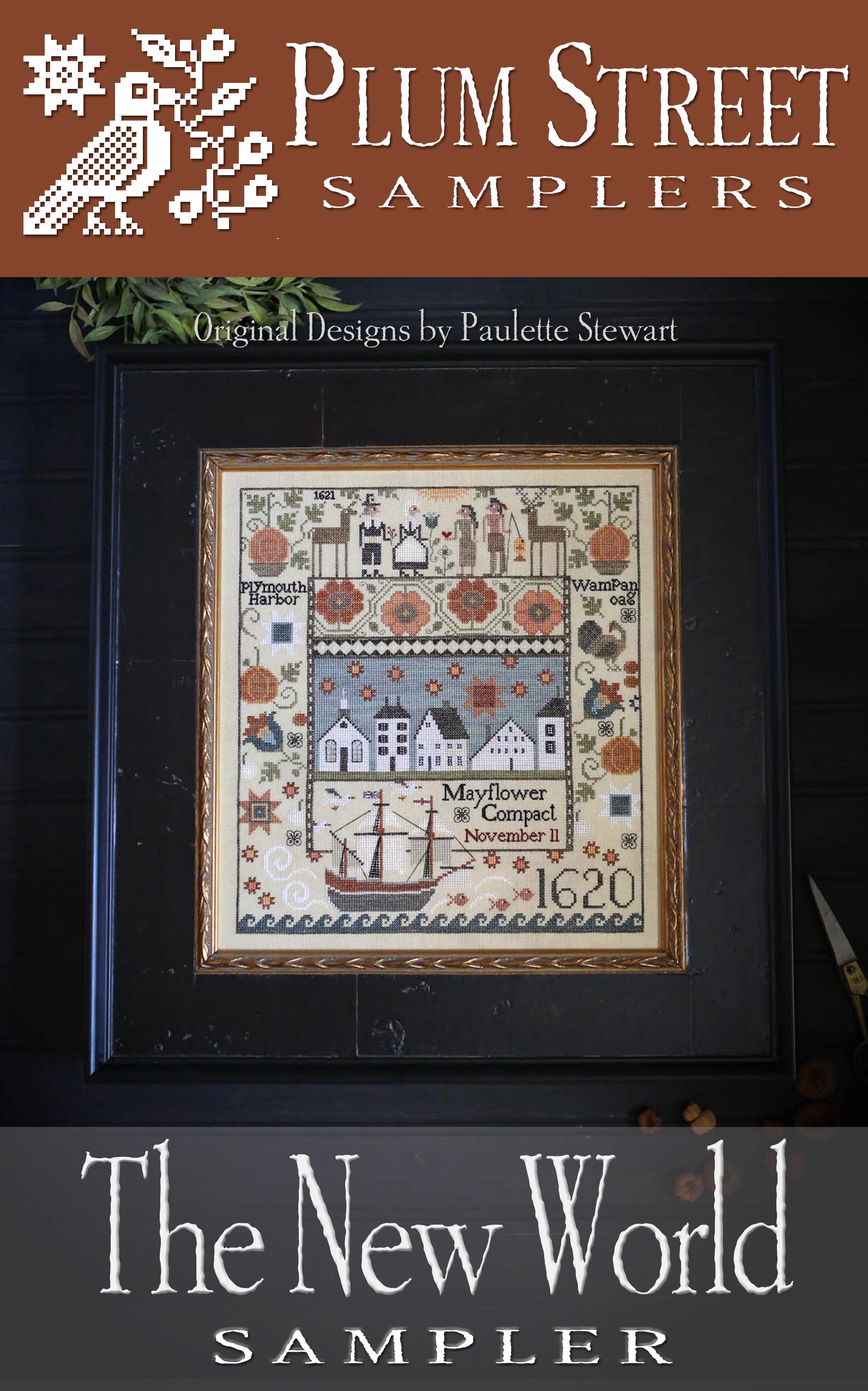 The New World Sampler Plum Street Samplers Cross Stitch Pattern