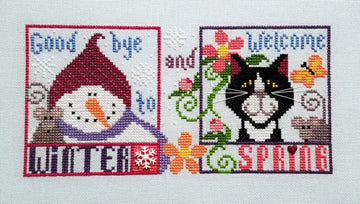 Good Bye To Winter - Vals Stuff - Cross Stitch Pattern
