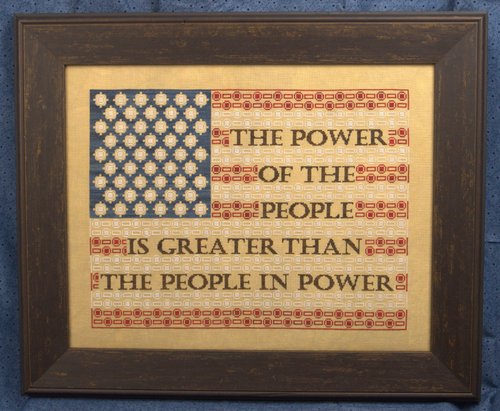 The Power of the People - Wildflower Stitching - Cross Stitch Pattern