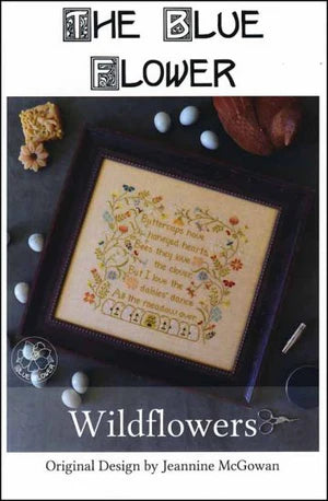 Wildflowers - Blue Flower - Cross Stitch Pattern, Books, The Crafty Grimalkin - A Cross Stitch Store