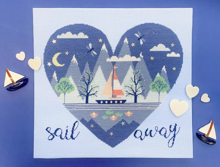 Wild At Heart: Sail Away - Bothy Threads - Cross Stitch Kit, Needlecraft Kits, The Crafty Grimalkin - A Cross Stitch Store