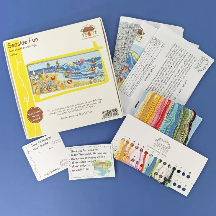 Seaside Fun - Bothy Threads - Cross Stitch Kit, Needlecraft Kits, The Crafty Grimalkin - A Cross Stitch Store