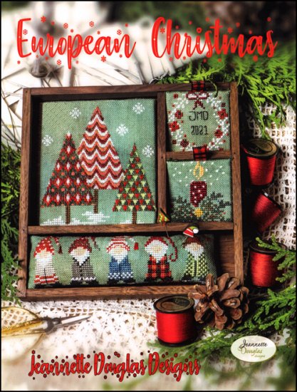 European Christmas Box - Jeannette Douglas - Cross Stitch Pattern, Needlecraft Patterns, The Crafty Grimalkin - A Cross Stitch Store