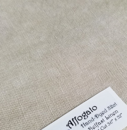 32 Count Linen - Affogato - Fiber on a Whim, Fabric, The Crafty Grimalkin - A Cross Stitch Store
