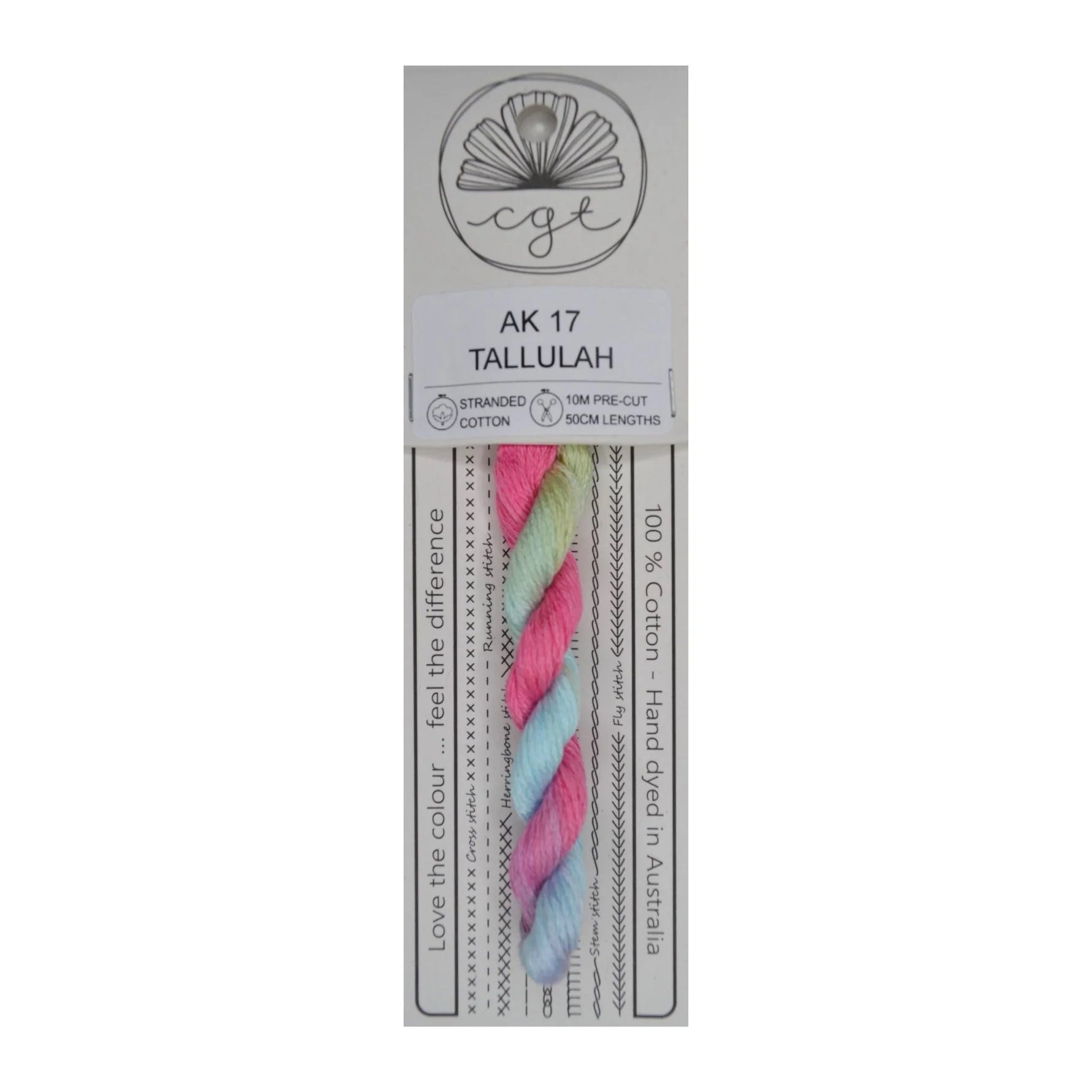 Tallulah AK 17 - Cottage Garden Threads, Thread & Floss, The Crafty Grimalkin - A Cross Stitch Store