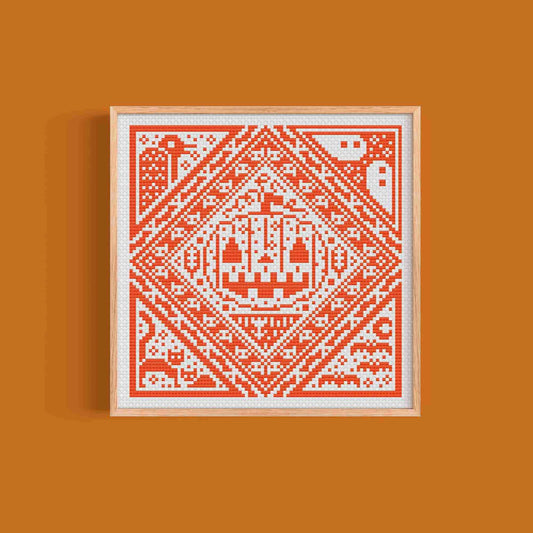 Spooky Fall Sampler - Una Buena Pieza - Cross Stitch Pattern