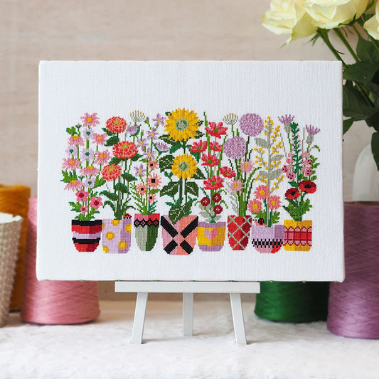 PREORDER Bloom and Grow - Caterpillar Cross Stitch - Cross Stitch Pattern