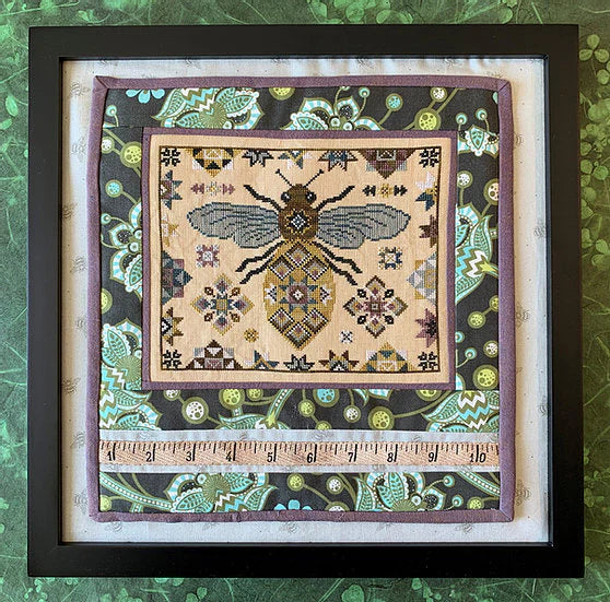 Quilting Bee  - The Blue Flower - Cross Stitch Pattern, Needlecraft Patterns, Needlecraft Patterns, The Crafty Grimalkin - A Cross Stitch Store